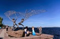 Sculpture Ã¢â¬ÅFishers Casting a NetÃ¢â¬Â in Petrozavodsk (Karelia, Russia)